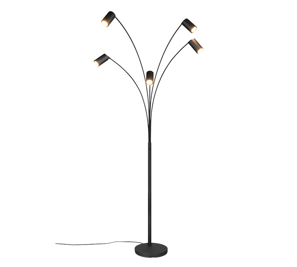 Vloerlamp Nulvol Mat Zwart H200 cm - Set van 3 - Afbeelding 2