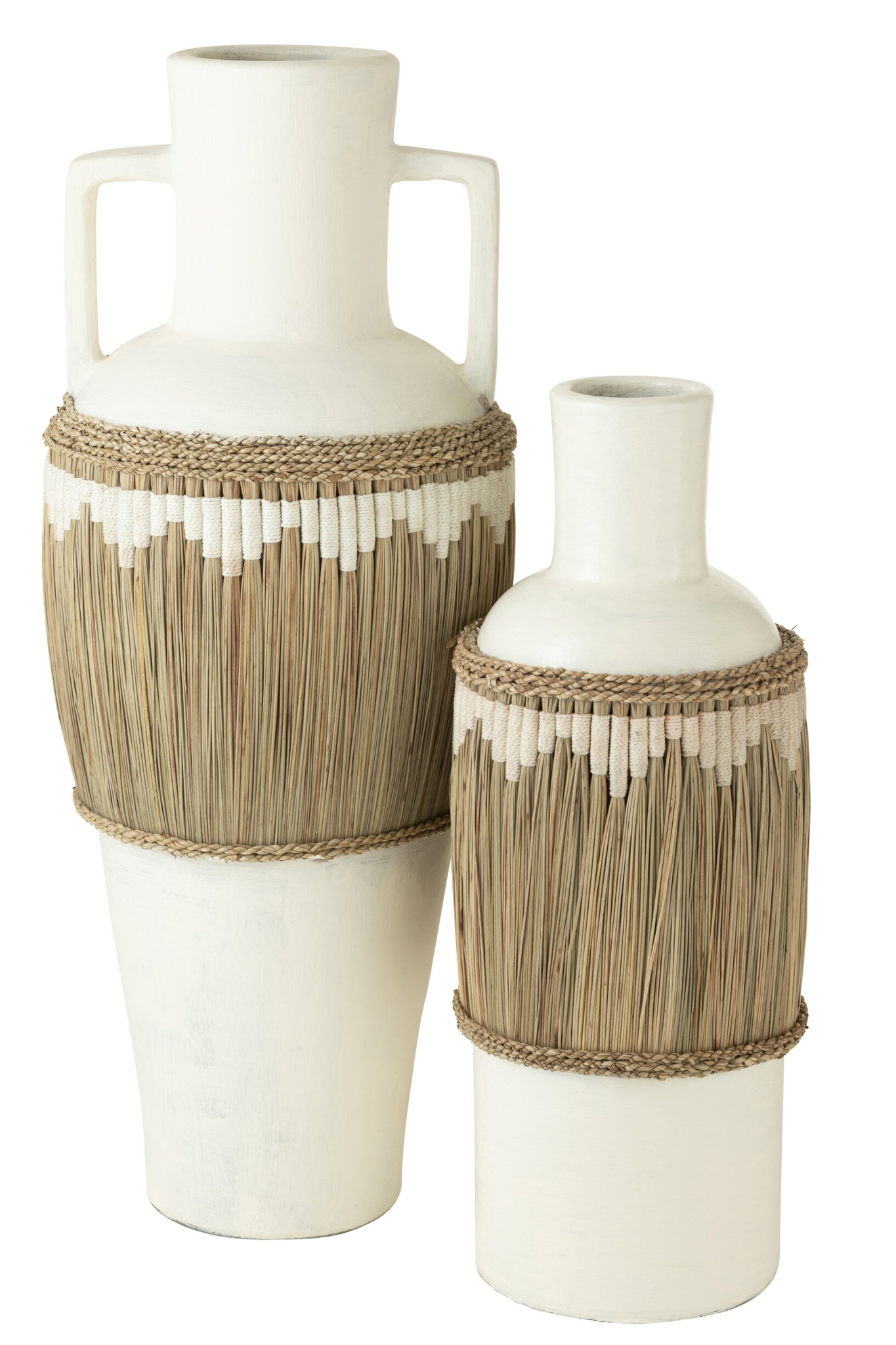 Vaas Sookan Terracotta Wit H100 cm