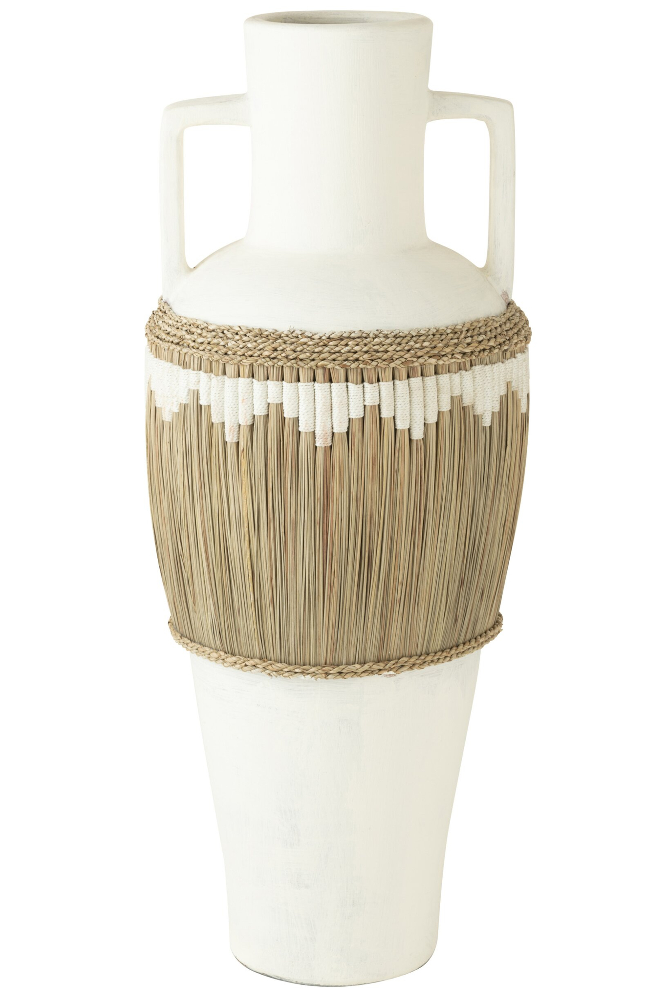 Vaas Sookan Terracotta Wit H100 cm - Afbeelding 2