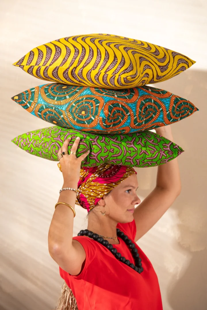 Kussen Joodel Meerkleurig 45x45 cm - Set van 2 - Afbeelding 4