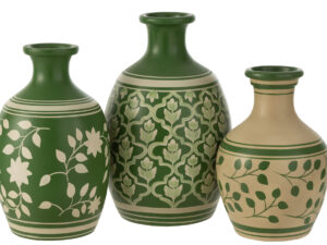 Vaas Deman Terracotta Groen H43 cm