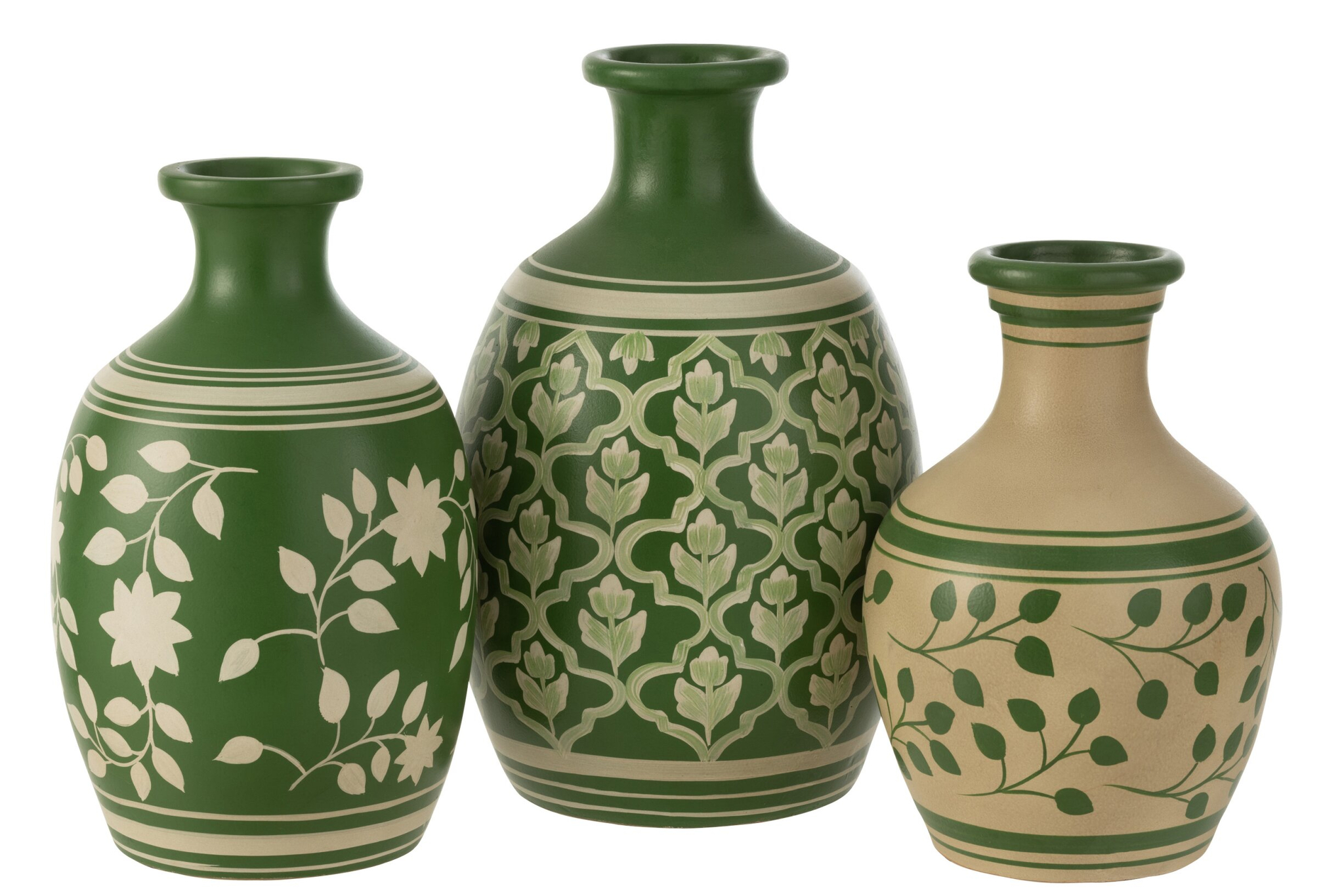 Vaas Deman Terracotta Groen H43 cm