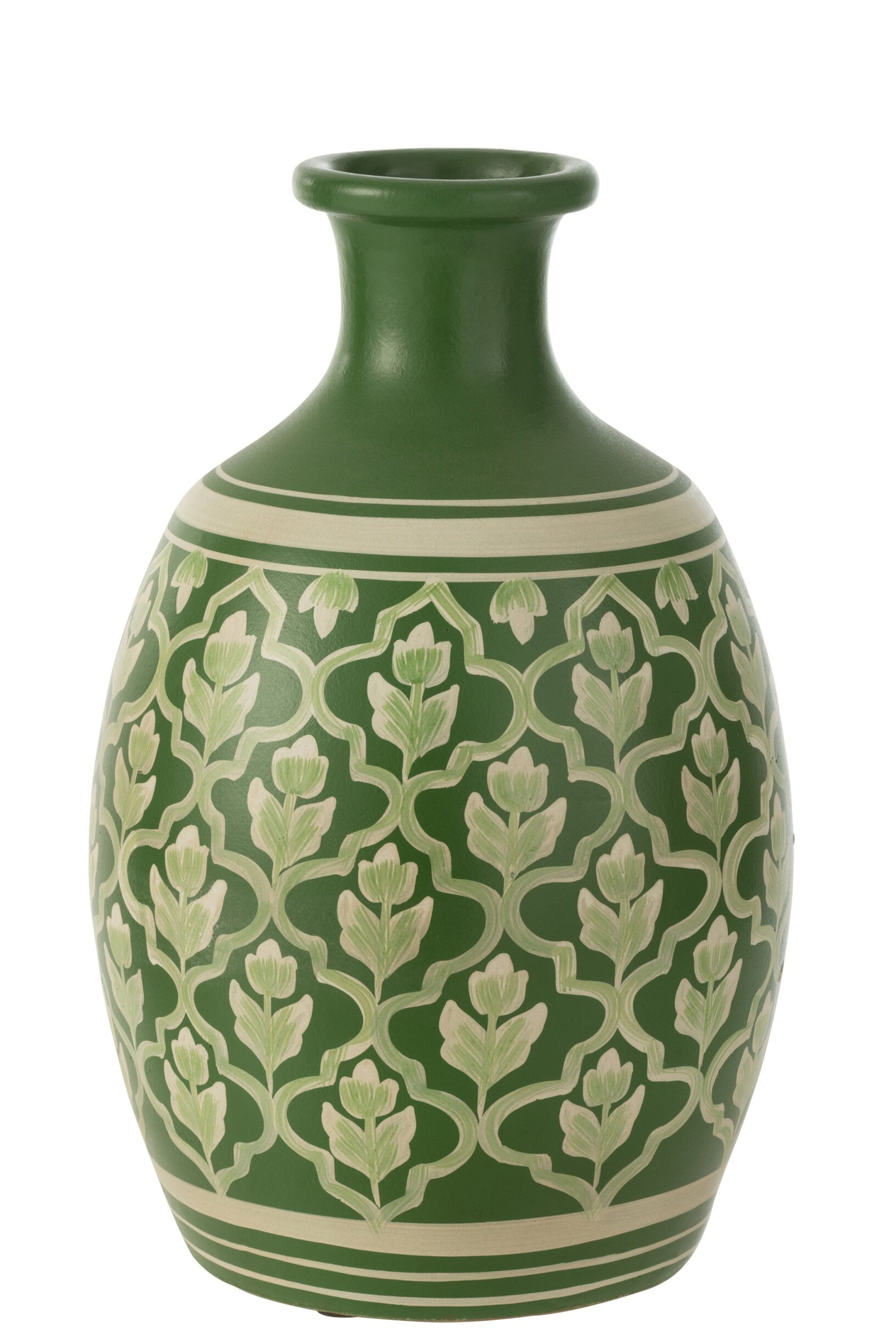 Vaas Deman Terracotta Groen H43 cm - Afbeelding 3
