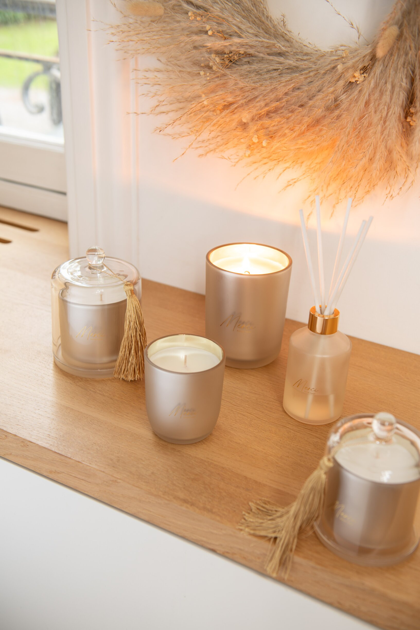 Krans Trurrar Riet Naturel - Afbeelding 2