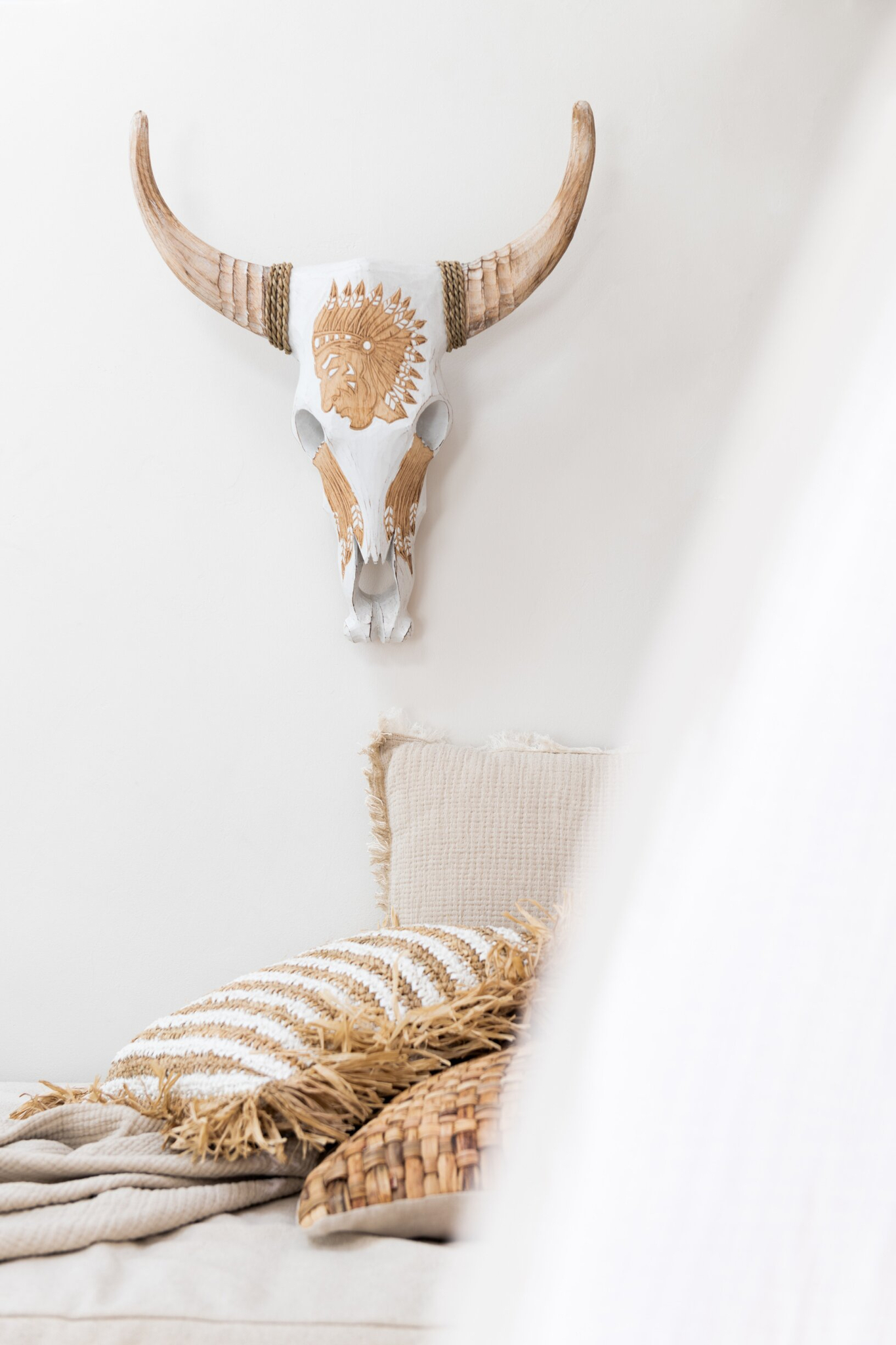 Kussen Slily Beige 45x45 cm - Afbeelding 2