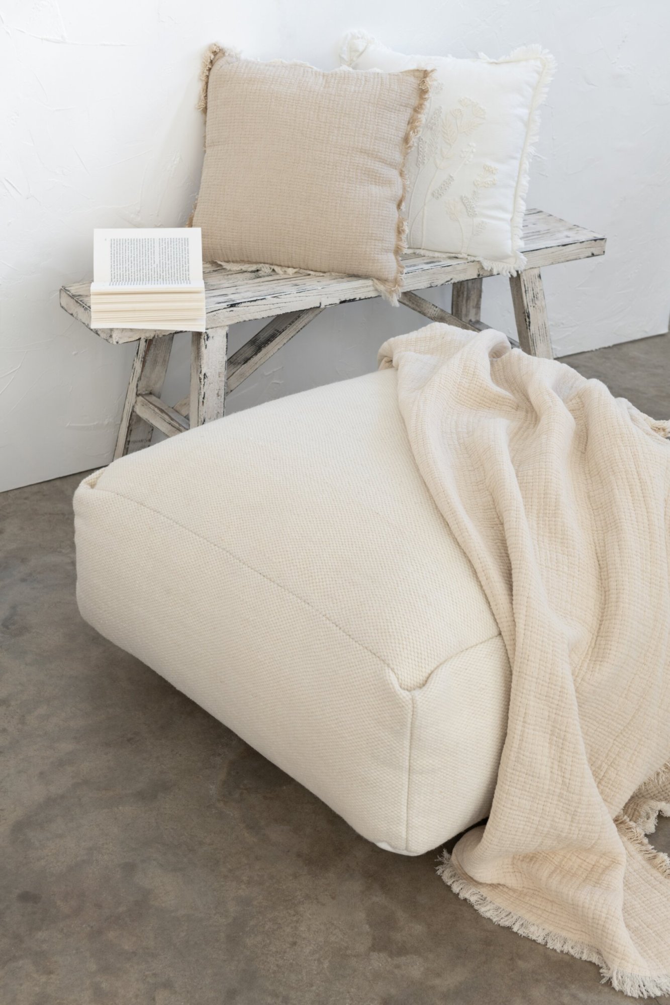 Kussen Slily Beige 45x45 cm - Afbeelding 3