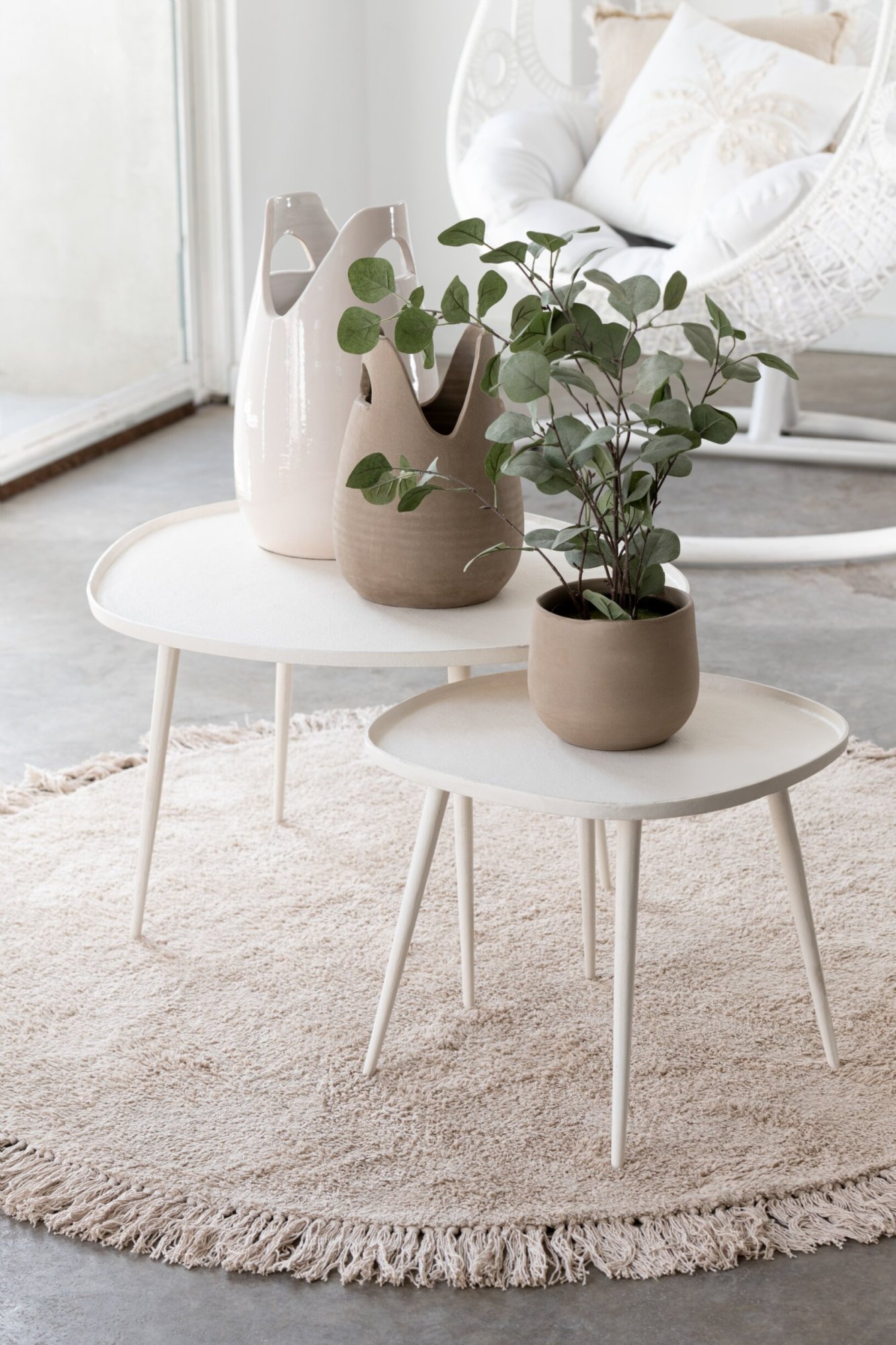 Vloerkleed Klookes Beige 150x150 cm - Afbeelding 2