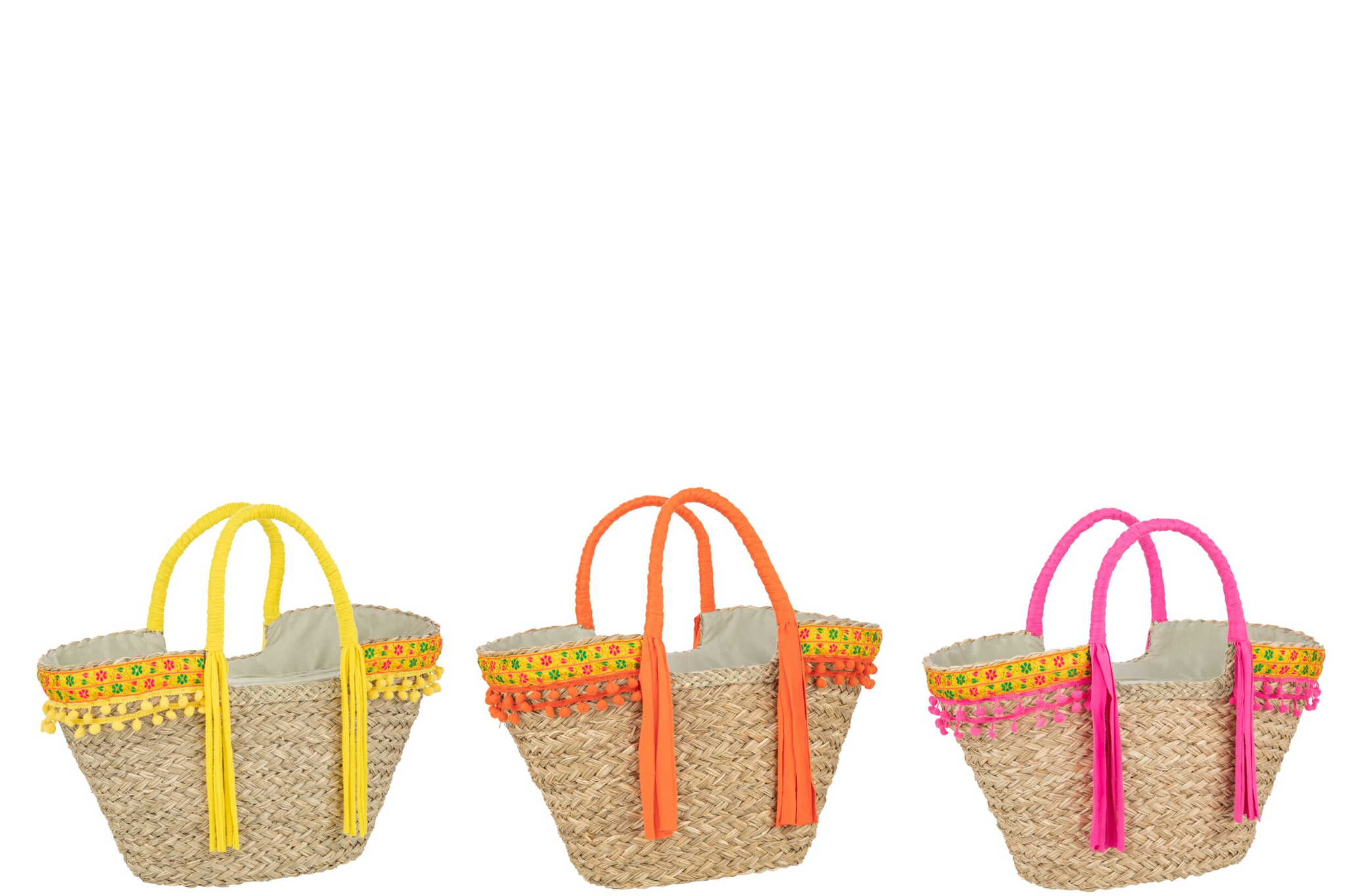 Kunstbloem Leibes Zeegras Naturel - Set van 3 - Afbeelding 6