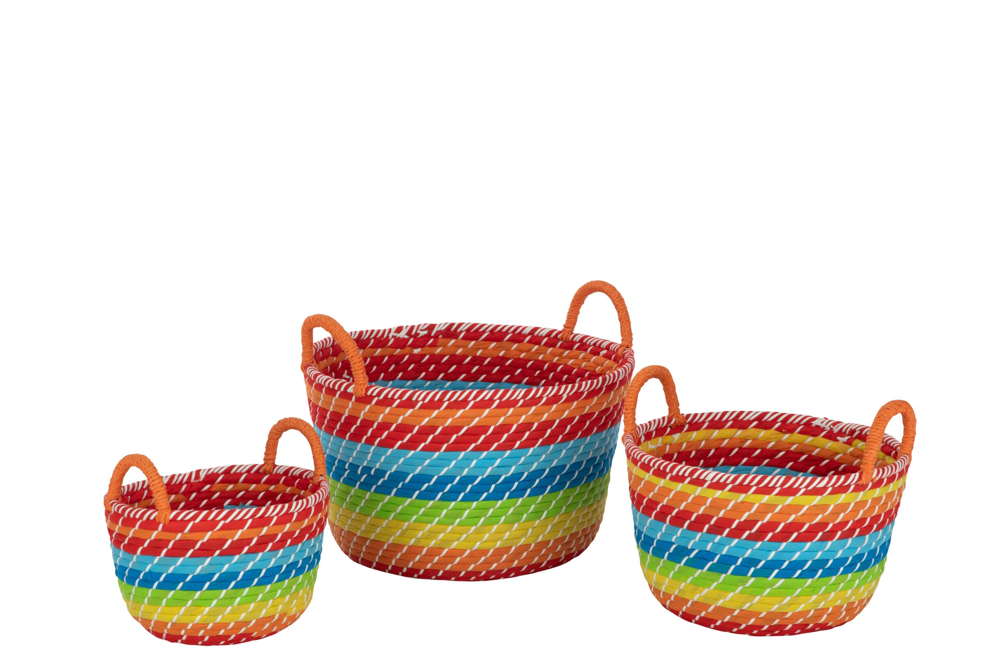 Mand Causkesta Zeegras Meerkleurig - Set van 3 - Afbeelding 4