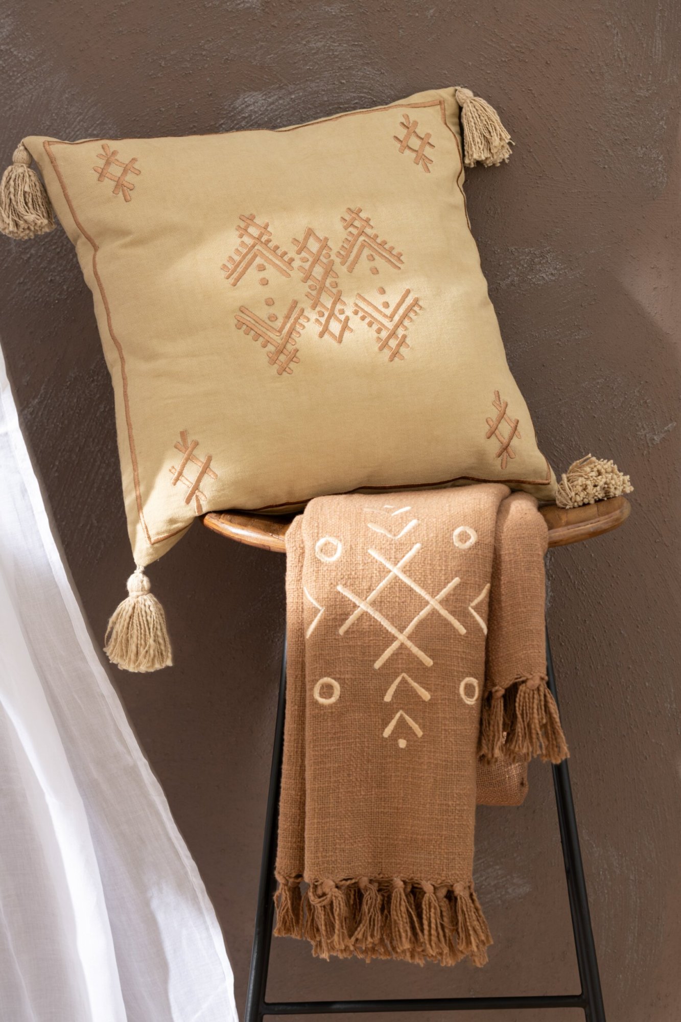 Plaid Daalti Beige - Afbeelding 4