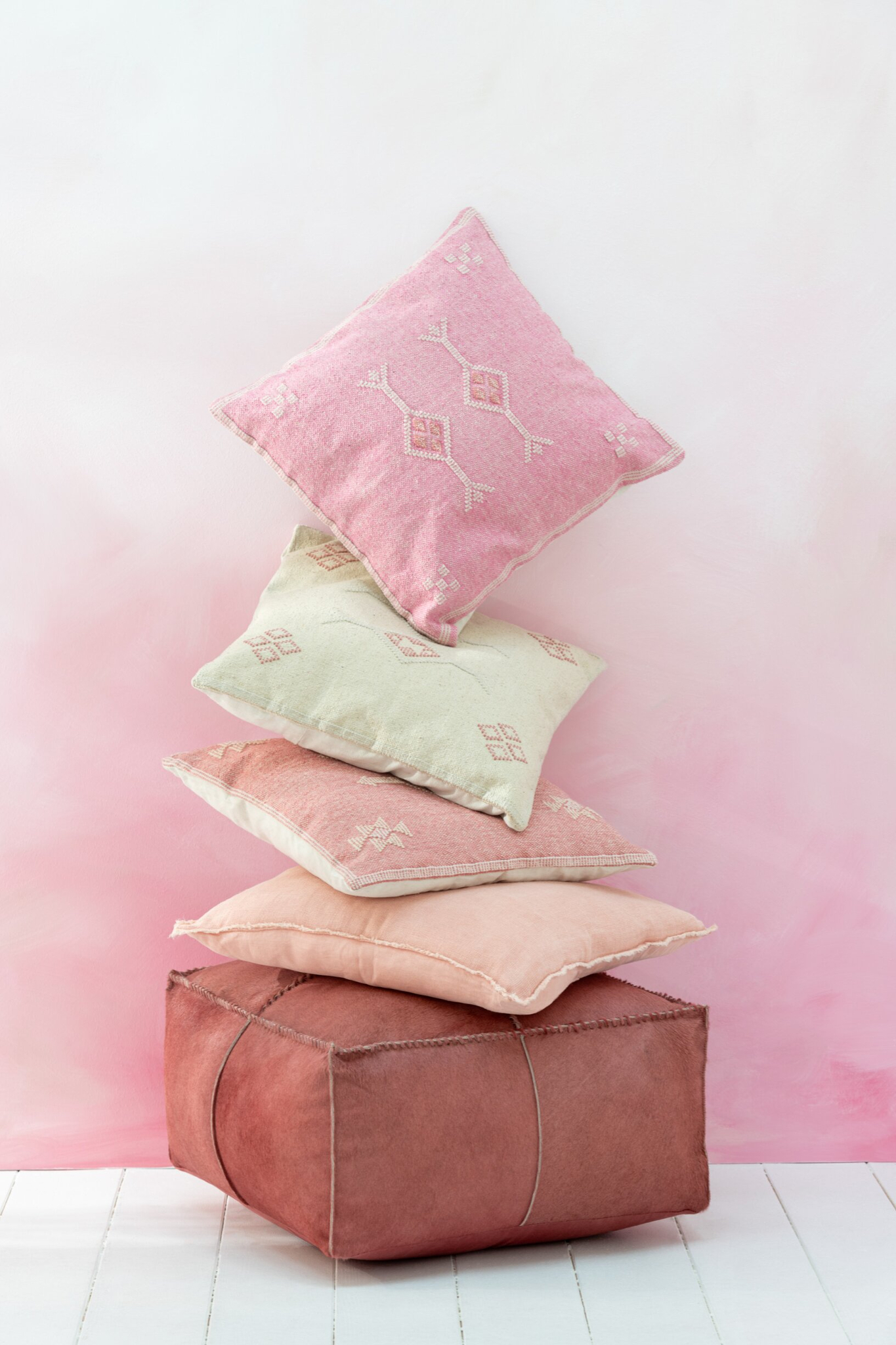 Kussen Cissang Roze - Afbeelding 2