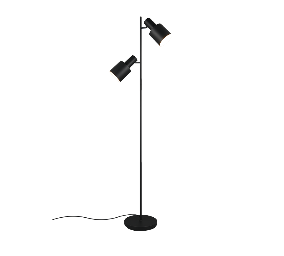 Vloerlamp Goodis Mat Zwart H161 cm - Set van 3 - Afbeelding 2