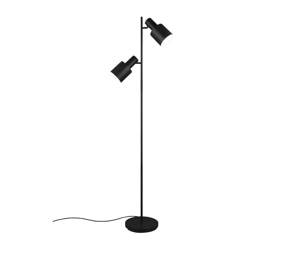 Vloerlamp Goodis Mat Zwart H161 cm - Set van 3 - Afbeelding 2