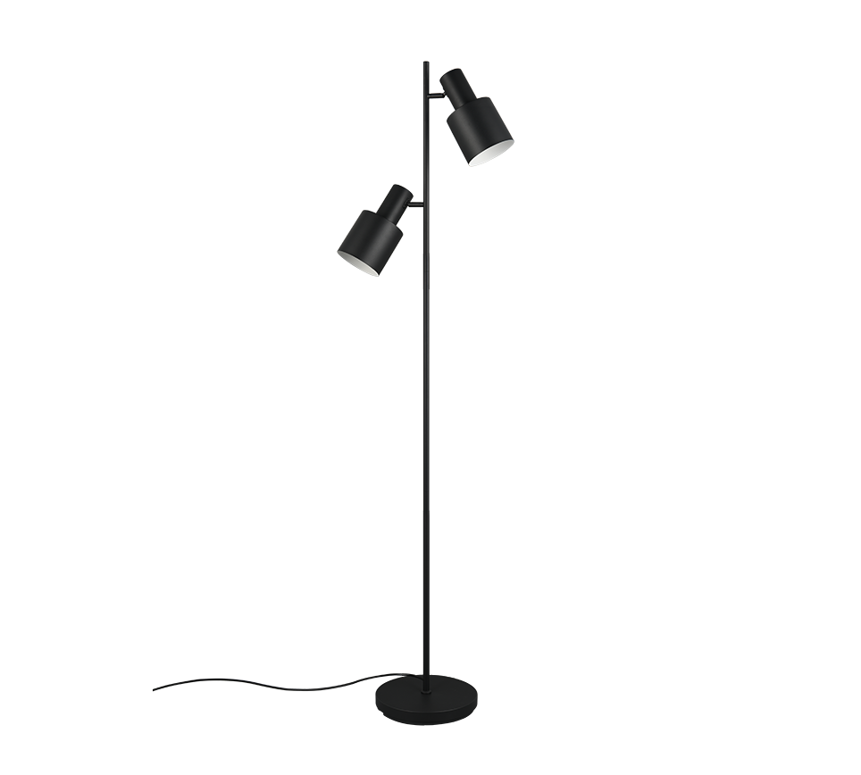 Vloerlamp Goodis Mat Zwart H161 cm - Set van 3 - Afbeelding 3