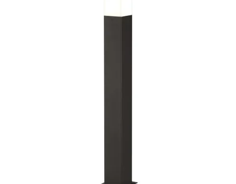 Buitenlamp Limol antraciet set van 3 met moderne vierkante LED-paal, warm wit licht en strakke afwerking
