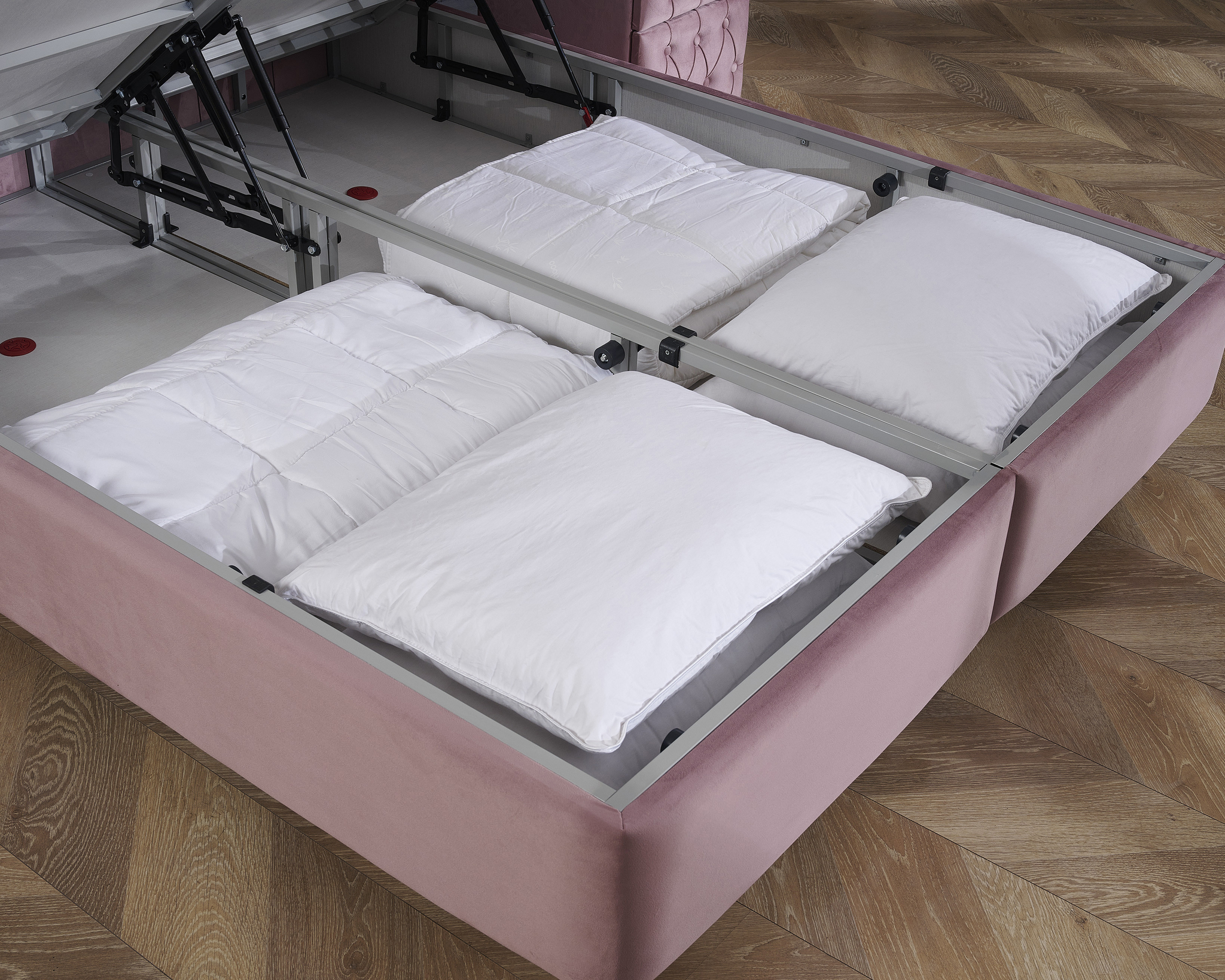 Boxspring Neevone Roze 140x200 - Afbeelding 6