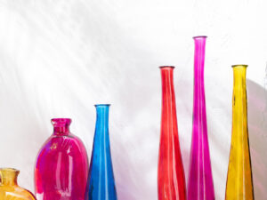 Vaas Dusos Glas Rood H100 cm