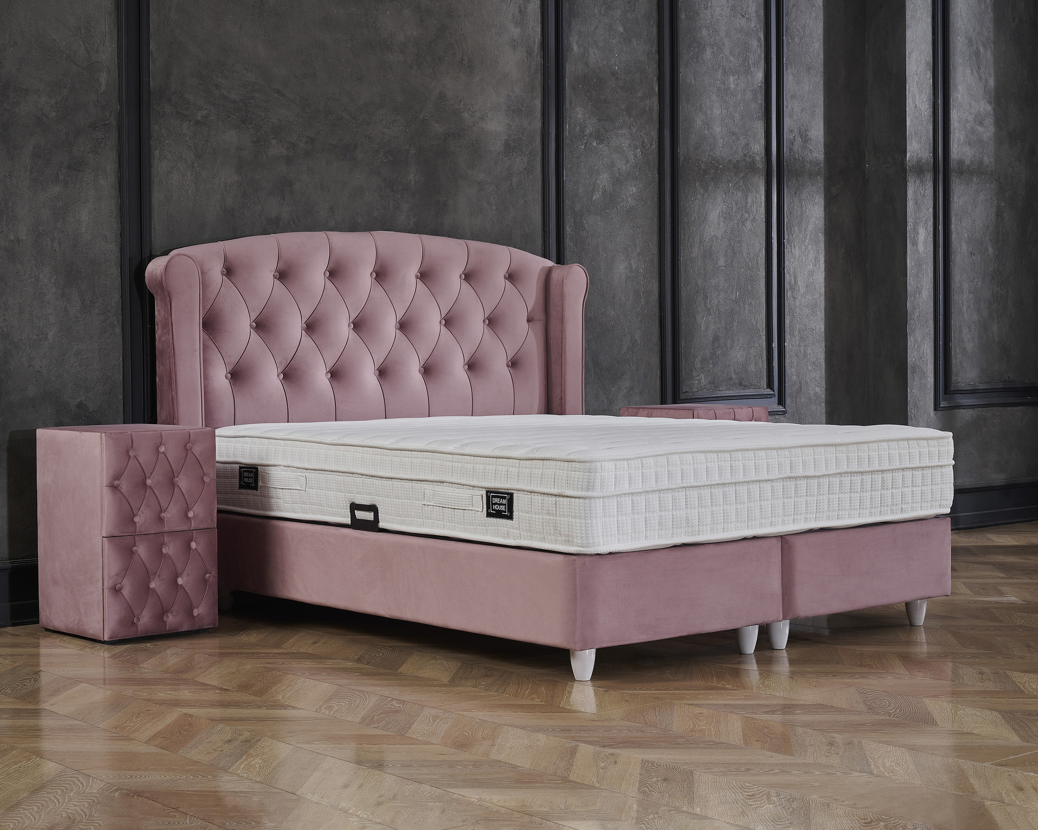 Boxspring Jiraro Roze 160x200 - Afbeelding 3