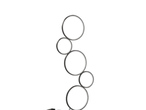 Vloerlamp Maundar Mat Zwart H115 cm - Set van 3