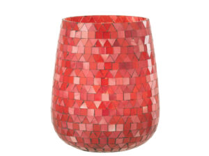 Windlicht Cielun Glas Roze H21 cm