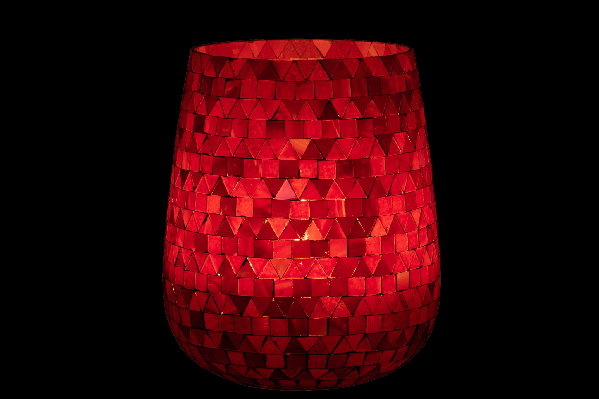 Windlicht Cielun Glas Roze H21 cm - Afbeelding 2