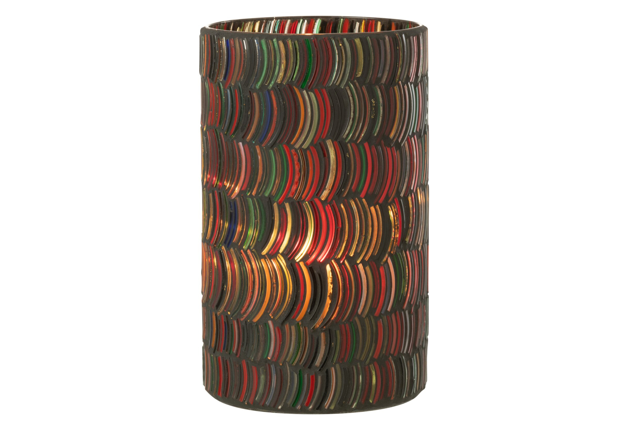 Windlicht Gruby Glas Meerkleurig H23 cm