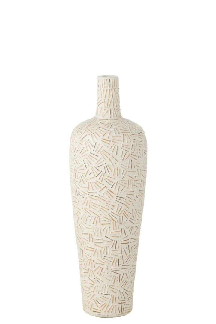 Vaas Gauldas Beton Wit H80 cm - Afbeelding 2