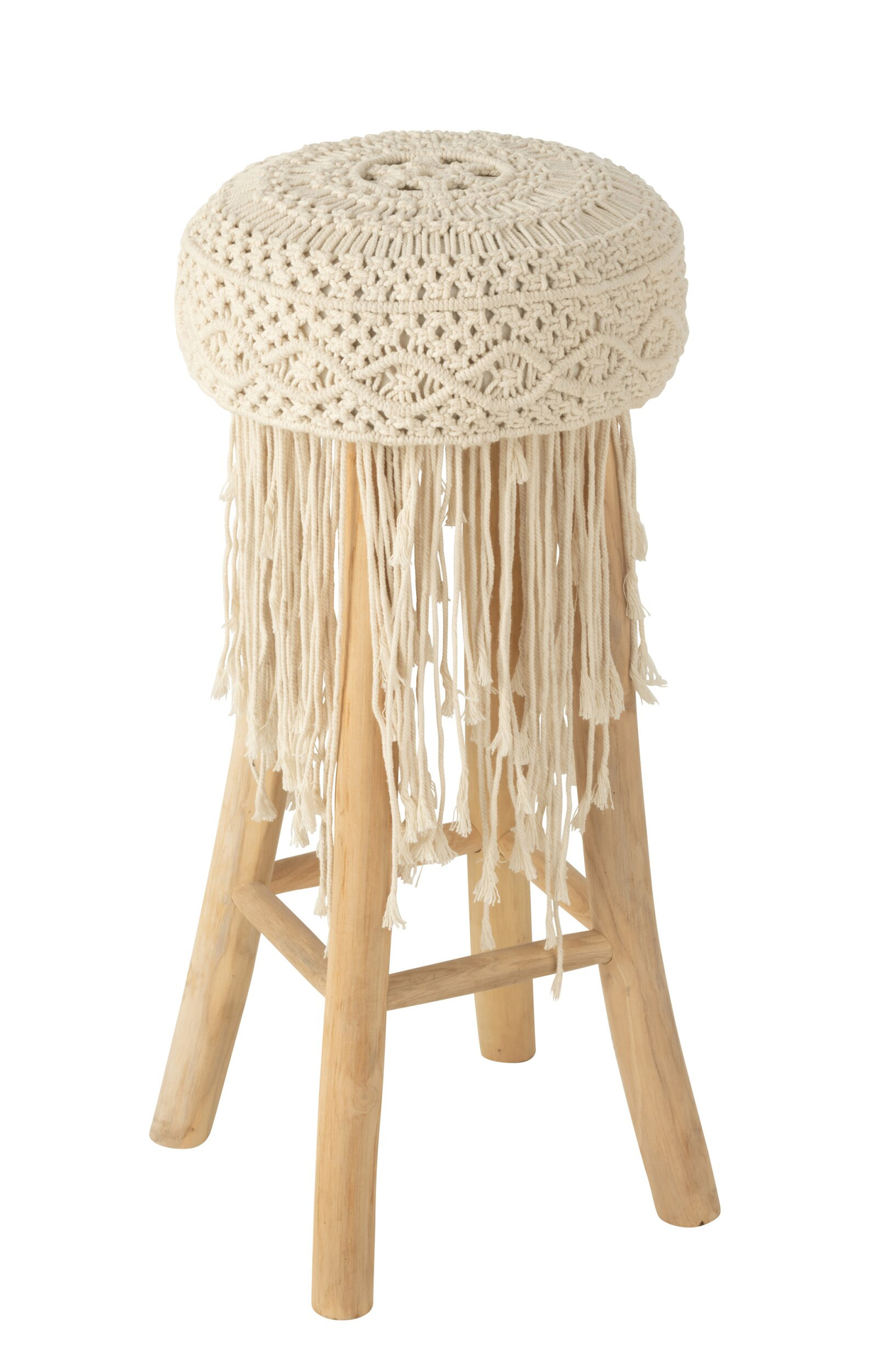 Kruk Pakone Teak Wit - Afbeelding 4