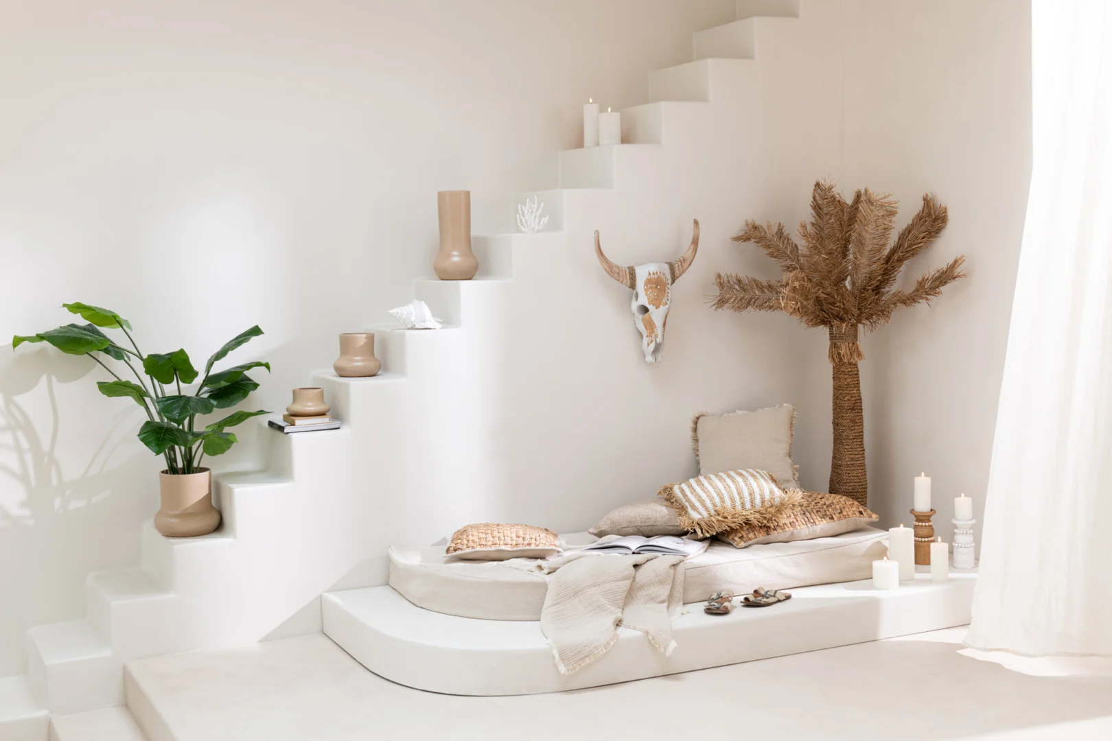 Kunstbloem Slookino Zeegras Naturel - Afbeelding 3