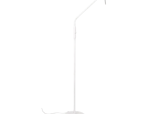 Vloerlamp Daaki mat wit met LED, aanraakdimmer en slank modern design, H145 cm, set van 3