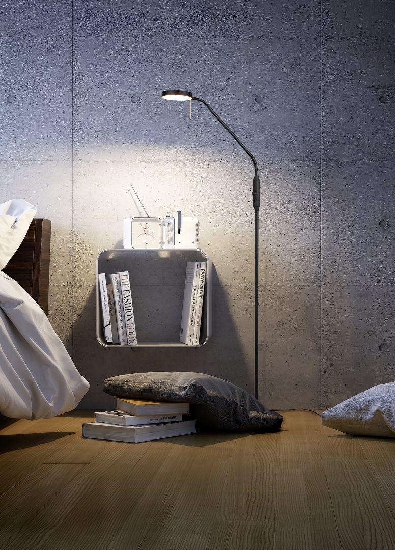 Vloerlamp Laukand Mat Zwart H145 cm - Set van 3 - Afbeelding 6