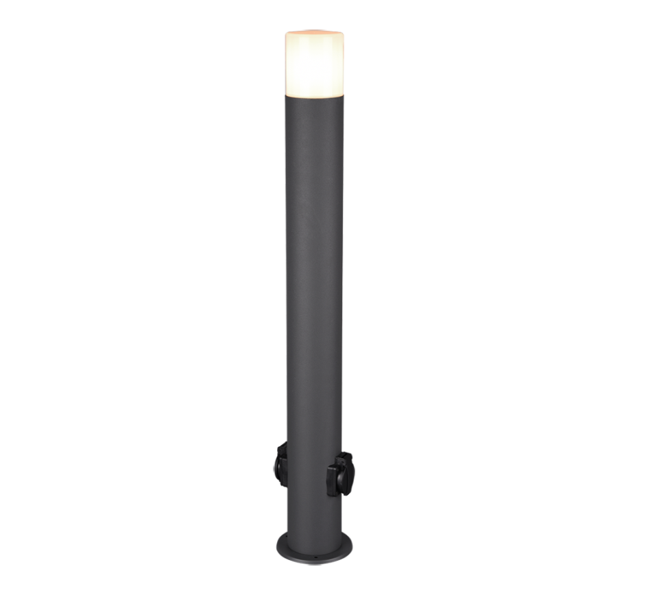 Buitenlamp Braunnoro Antraciet Ø12 cm - Set van 3