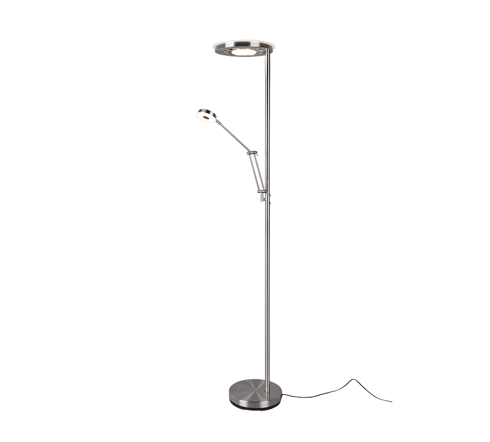 Vloerlamp Hunsek Mat Nikkel H181 cm - Set van 3