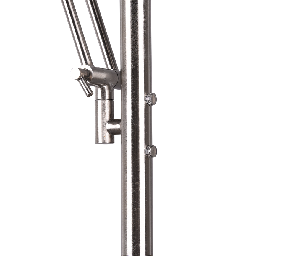 Vloerlamp Hunsek Mat Nikkel H181 cm - Set van 3 - Afbeelding 4
