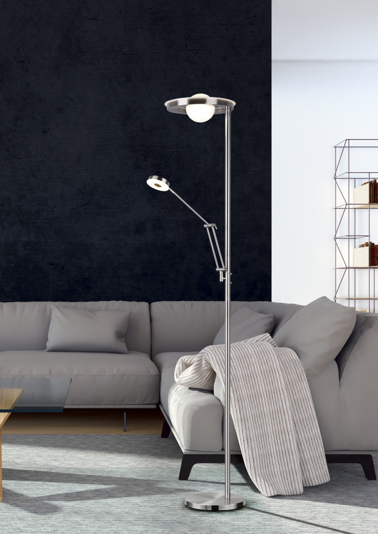 Vloerlamp Hunsek Mat Nikkel H181 cm - Set van 3 - Afbeelding 6