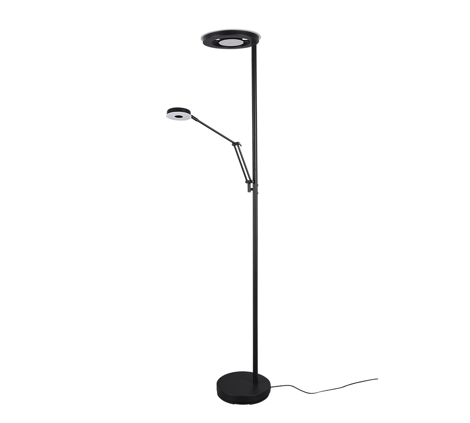 Vloerlamp Boodello Mat Zwart H181 cm - Set van 3 - Afbeelding 5