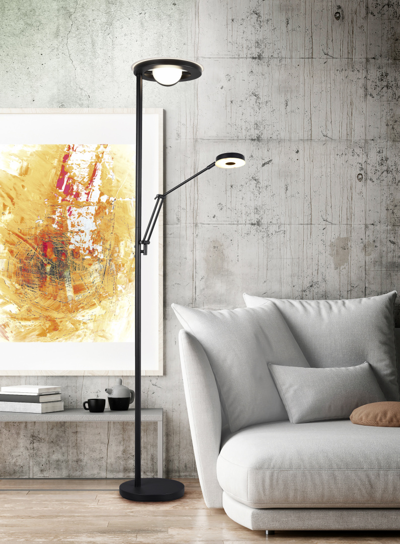 Vloerlamp Boodello Mat Zwart H181 cm - Set van 3 - Afbeelding 6
