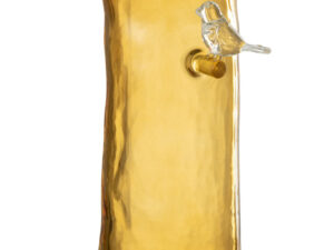 Vogelvaas Griennu Glas Geel H27 cm