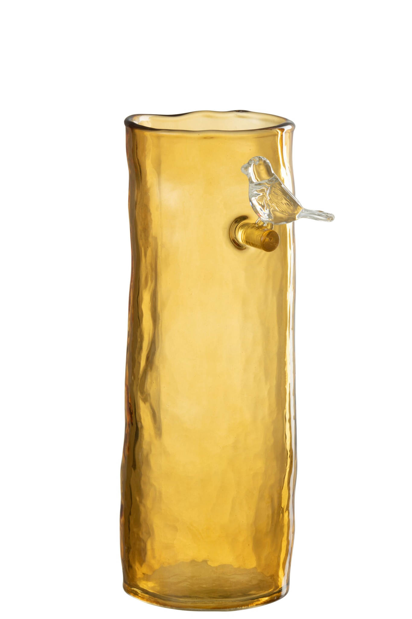 Vogelvaas Griennu Glas Geel H27 cm