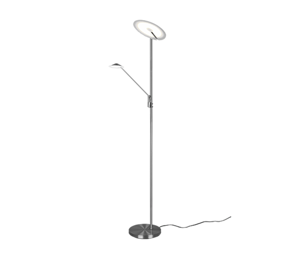 Vloerlamp Neensano Mat Nikkel H180 cm - Set van 3 - Afbeelding 2