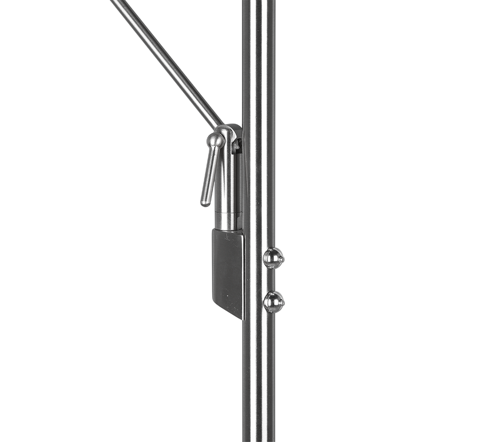 Vloerlamp Neensano Mat Nikkel H180 cm - Set van 3 - Afbeelding 3