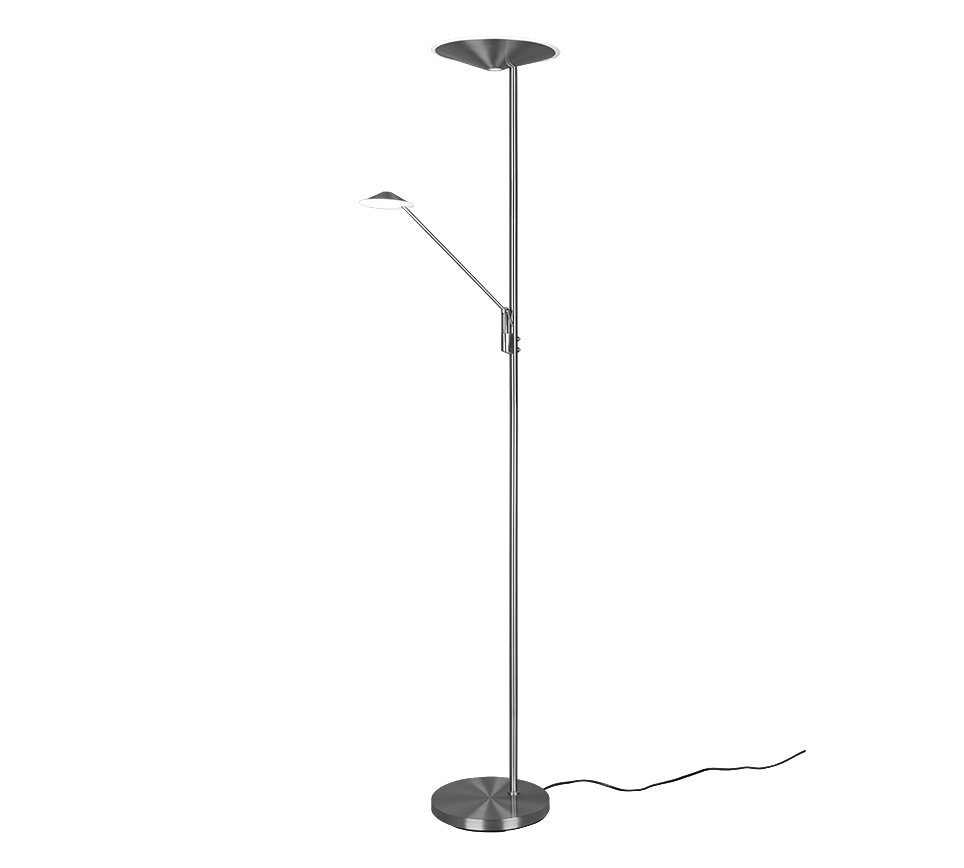 Vloerlamp Neensano Mat Nikkel H180 cm - Set van 3 - Afbeelding 4