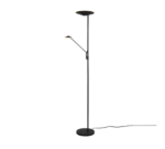 Vloerlamp Vennino mat zwart, H180 cm, set van 3 met geïntegreerde LED en aanraakdimmer