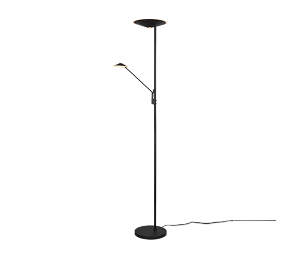 Vloerlamp Vennino Mat Zwart H180 cm - Set van 3
