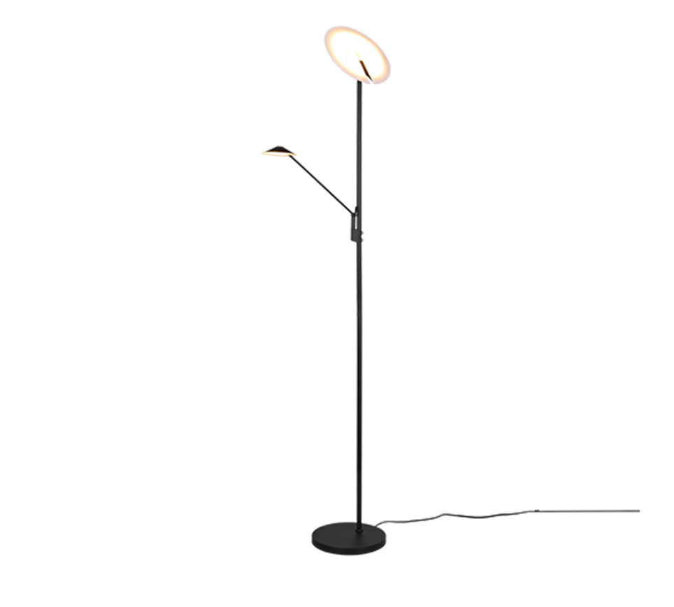 Vloerlamp Vennino Mat Zwart H180 cm - Set van 3 - Afbeelding 2