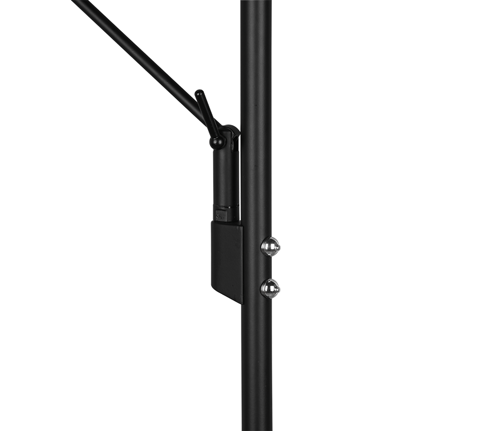 Vloerlamp Vennino Mat Zwart H180 cm - Set van 3 - Afbeelding 3