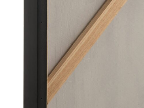 Achterzijde Schilderij Grolena set van 2 met zwart frame, canvas en houten spanlatten