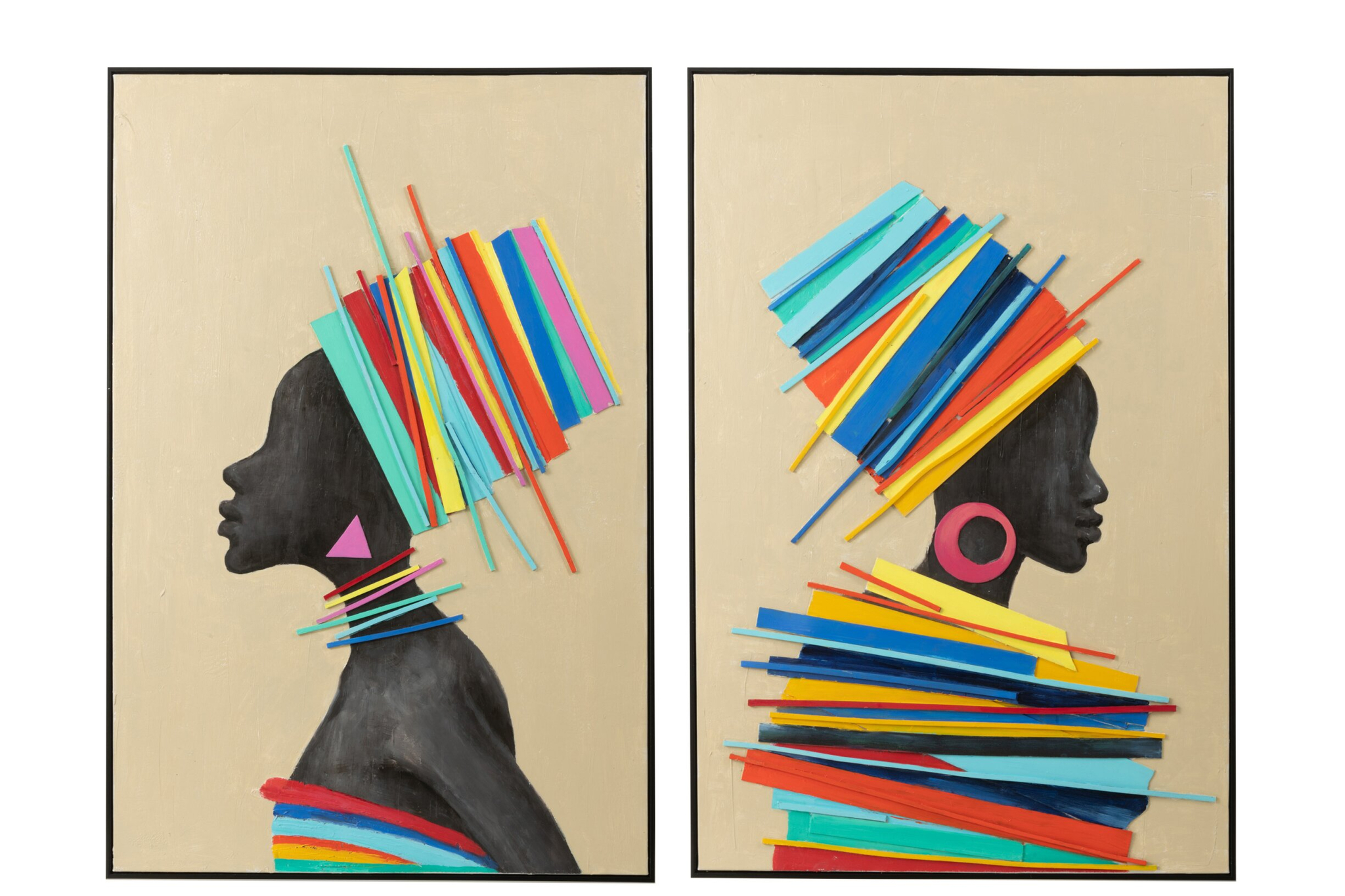 Schilderij Grolena Meerkleurig - Set van 2 - Afbeelding 6