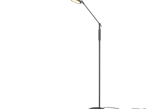 Grikel antraciet vloerlamp met verstelbare LED, moderne staande lamp, set van 3, 133 cm