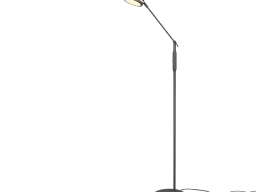Grikel antraciet vloerlamp met verstelbare LED, moderne staande lamp, set van 3, 133 cm